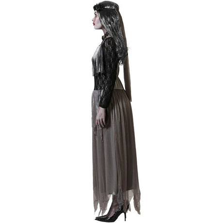 Disfraz de Novia zombie gris para mujer Perfil