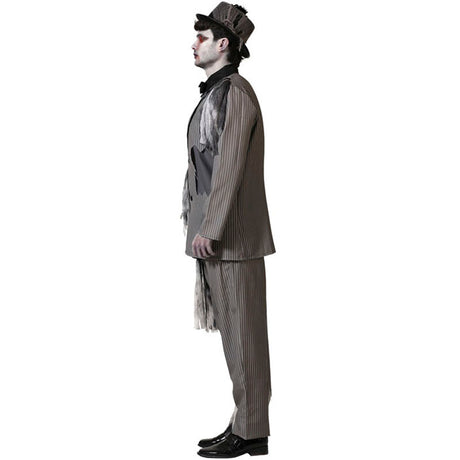 Disfraz de Novio Fantasma gris para hombre Perfil