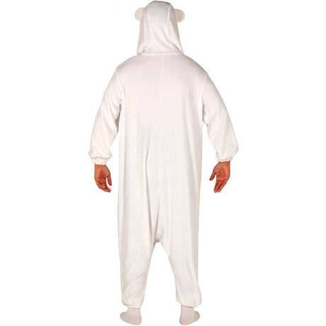 Disfraz de Oso Polar Kigurumi Adulto espalda