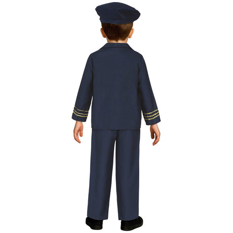 Disfraz de Piloto de Vuelo Infantil espalda