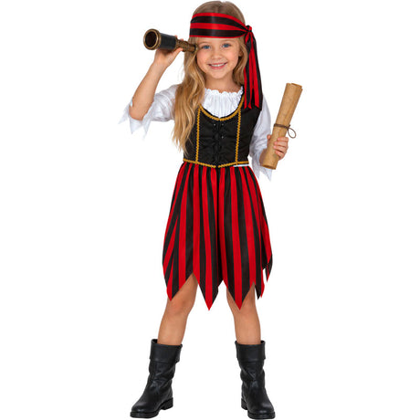 Disfraz de Pirata Corsaria para niña