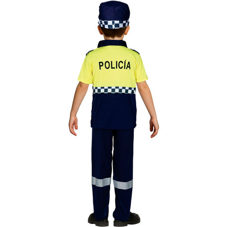 Disfraz de Policía Municipal para niño espalda