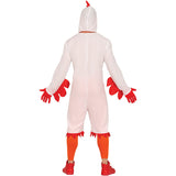 Disfraz de Pollito blanco para hombre Espalda