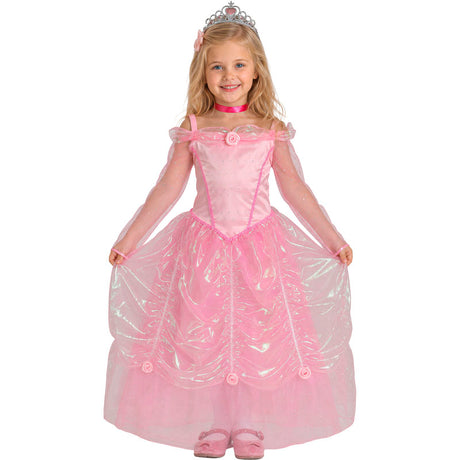 Disfraz de Princesa Cuento Rosa Deluxe para niña