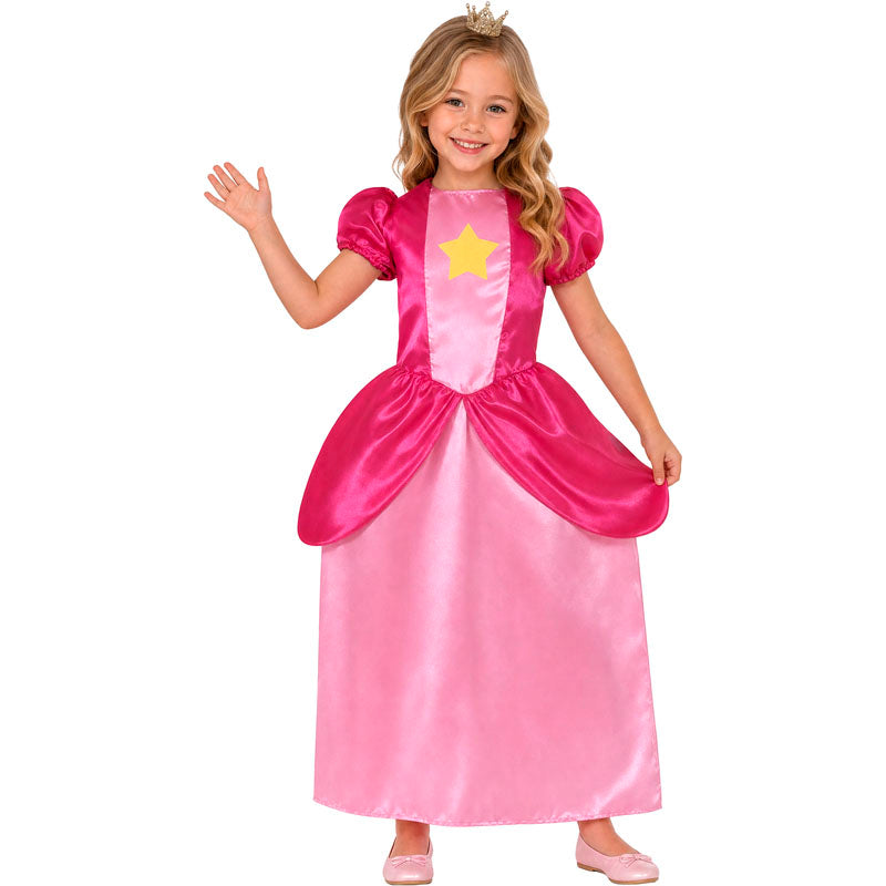 Disfraz de Princesa Peach Videojuego para niña