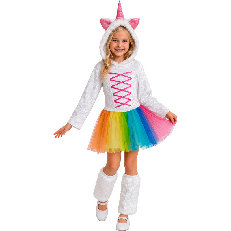 Disfraz de Unicornio Multicolor para niña
