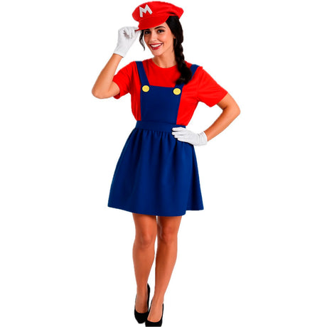 Disfraz de Videojuego Super Mario para mujer
