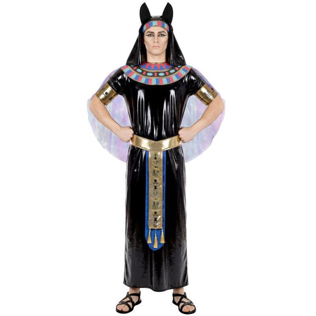Disfraz de Dios Anubis negro para hombre