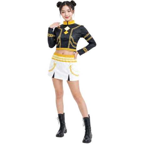 Disfraz de K-pop Silver Leader Classic para mujer