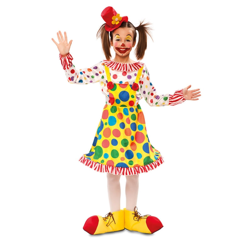 Disfraz de Payasa Topos Multicolor para niña
