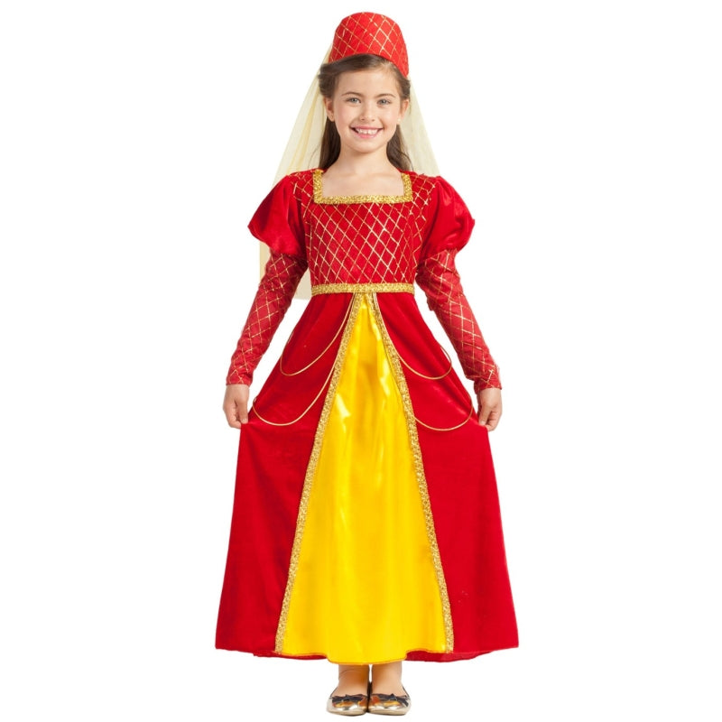 Disfraz de Princesa Medieval Isabel para niña