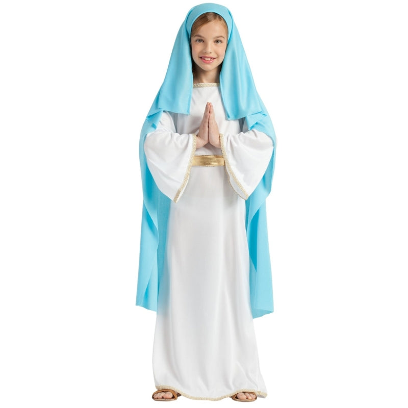 Disfraz de Virgen María Tradicional para niña