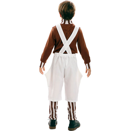 Disfraz de Ayudante de la Fábrica de Chocolate infantil Espalda
