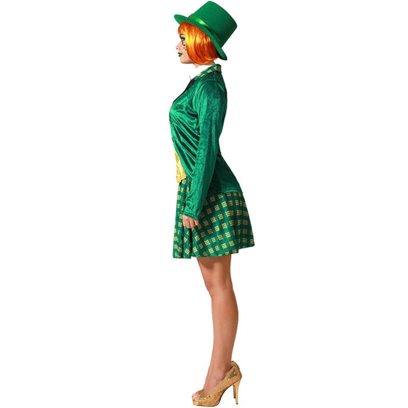 Disfraz para mujer de Leprechaun Perfil