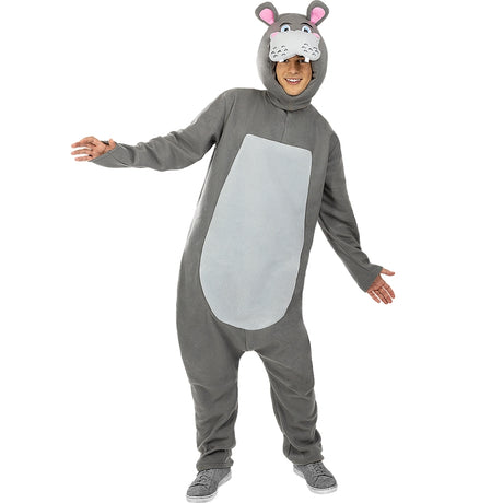 Disfraz de Hipopótamo Gris adulto unisex