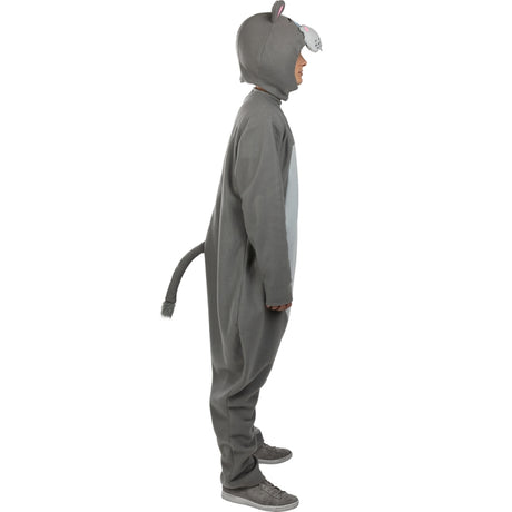 Disfraz de Hipopótamo Gris adulto unisex Perfil