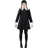 Disfraz de Miércoles Addams de La Familia Addams para mujer