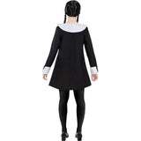 Disfraz de Miércoles Addams de La Familia Addams para mujer Espalda