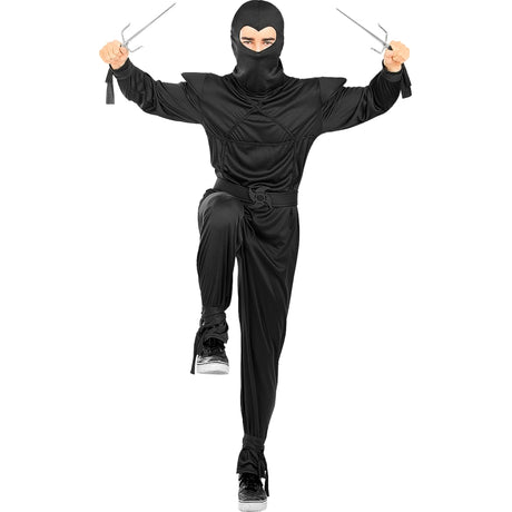 Disfraz de Ninja negro para hombre