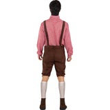 Disfraz de Alemán Fiesta Oktoberfest Rojo para hombre Espalda