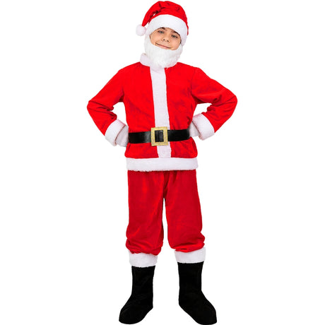 Disfraz de Papá Noel Deluxe para niño