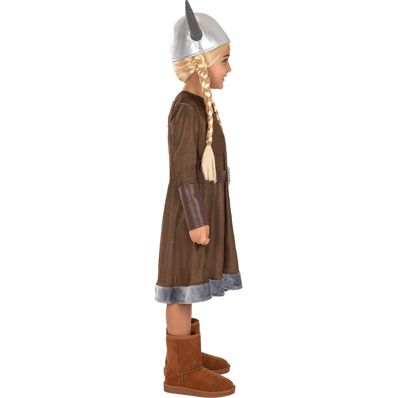 Disfraz de Vikinga Salvaje para niña Perfil