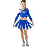 Disfraz de Animadora USA azul para niña Bis 2