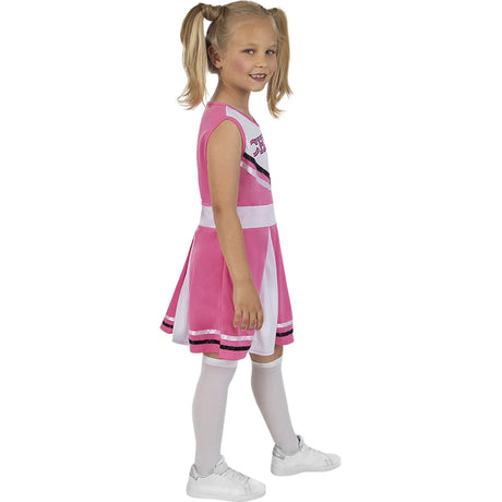 Disfraz de Animadora rosa para niña Perfil