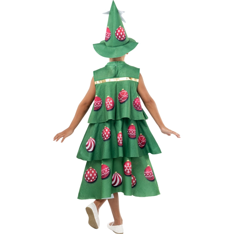 Disfraz de Árbol Navideño para niña Espalda