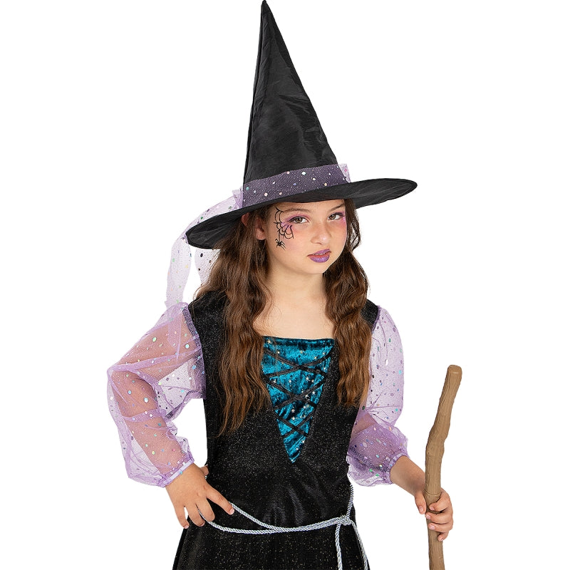 Disfraz de Bruja Clásica para niña Detalle