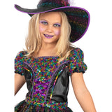 Disfraz de Brujita Colores para niña Detalle