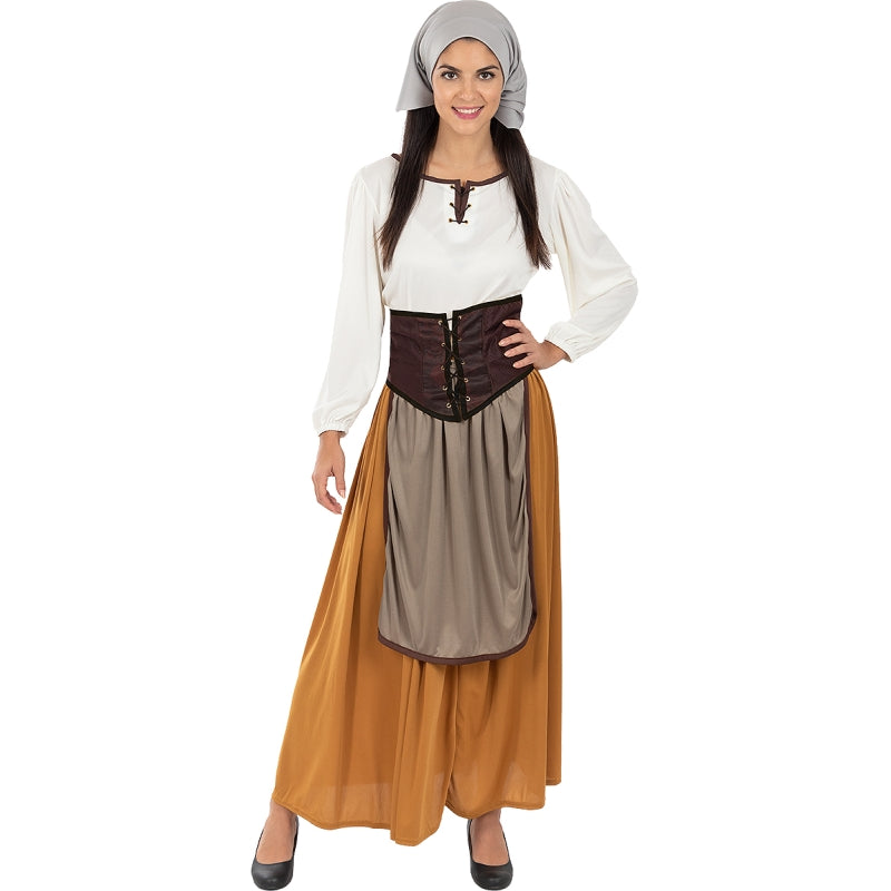 Disfraz de Campesina Medieval para mujer Bis