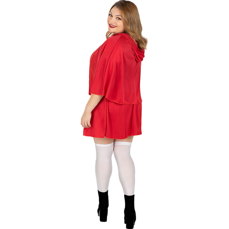 Disfraz de Caperucita Roja Clásica para mujer Espalda Talla Grande