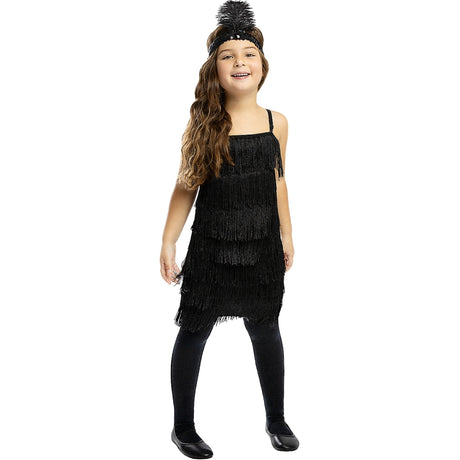 Disfraz de Charlestón Negro para niña