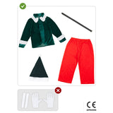 Disfraz de Elfo Navidad Deluxe para niño Contenido