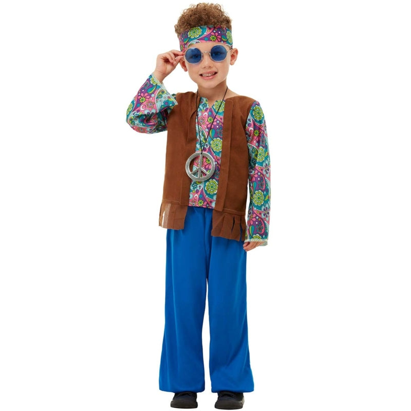 Disfraz de Hippie Estampado para niño