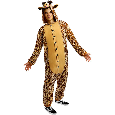 Disfraz de Pijama Jirafa Onesie adulto unisex