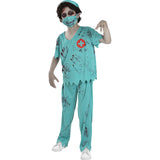 Disfraz de Doctor Zombie Sangriento para niño Bis