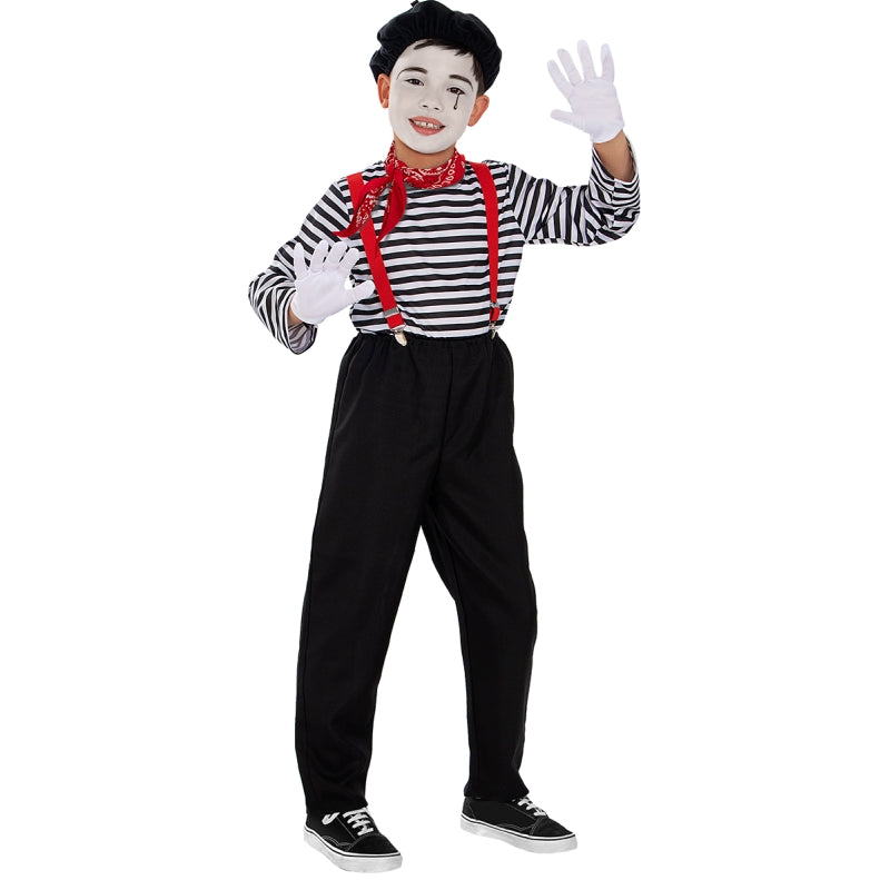 Disfraz de Mimo para niño Bis