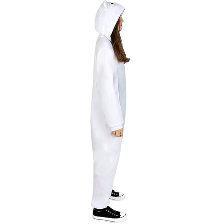 Disfraz de Pijama Oso Polar Onesie adulto unisex Perfil