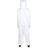 Disfraz de Pijama Oso Polar Onesie adulto unisex Espalda