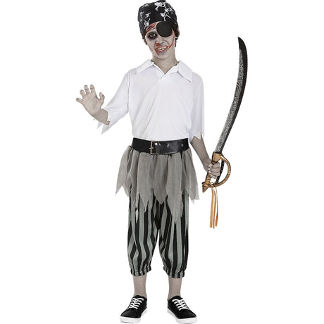 Disfraz de Pirata Zombie para niño