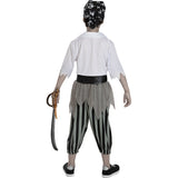 Disfraz de Pirata Zombie para niño Espalda