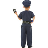 Disfraz de Oficial de Policía Unisex infantil Espalda