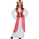 Disfraz de Princesa Medieval con Flores para niña Bis