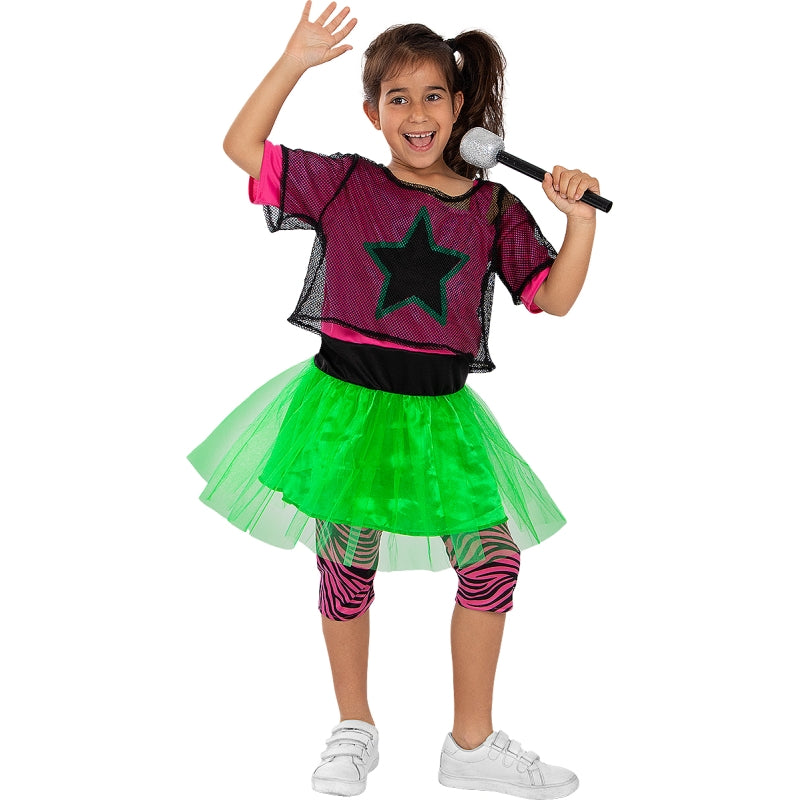 Disfraz de Rockera para niña