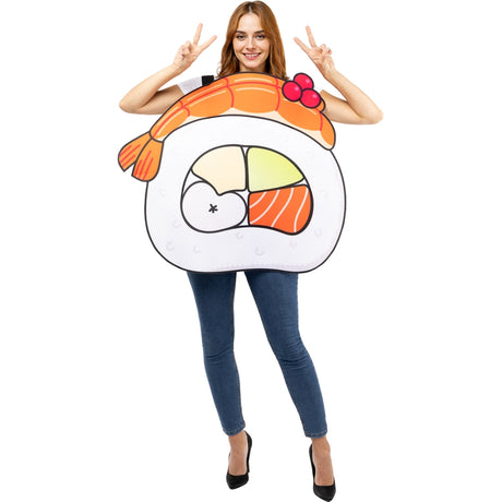 Disfraz de Sushi con Gamba adulto unisex