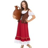 Disfraz de Tabernera Medieval clásica para niña
