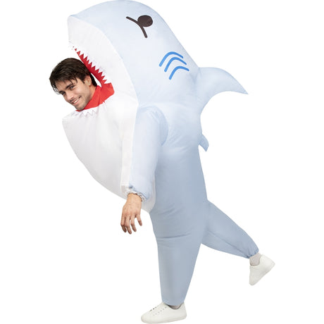 Disfraz de Tiburón Hinchable adulto unisex