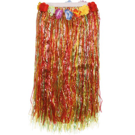 Falda Hawaiana larga multicolor packaging